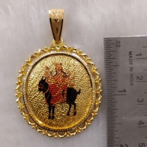 916 Gold Fancy Meladi Maa Photo Pendant