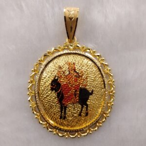 916 Gold Fancy Meladi Maa Photo Pendant