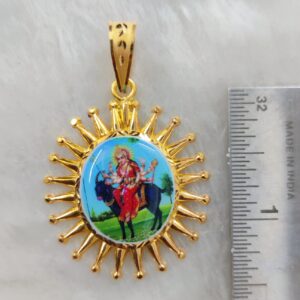 916 Gold Fancy Meladi Maa Photo Pendant