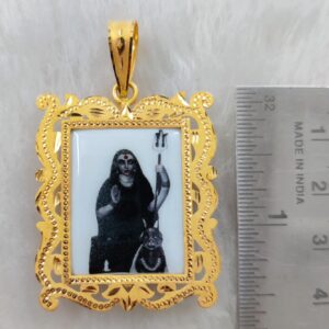 916 Gold Fancy Masani Meladi Maa Photo Frame Pendant