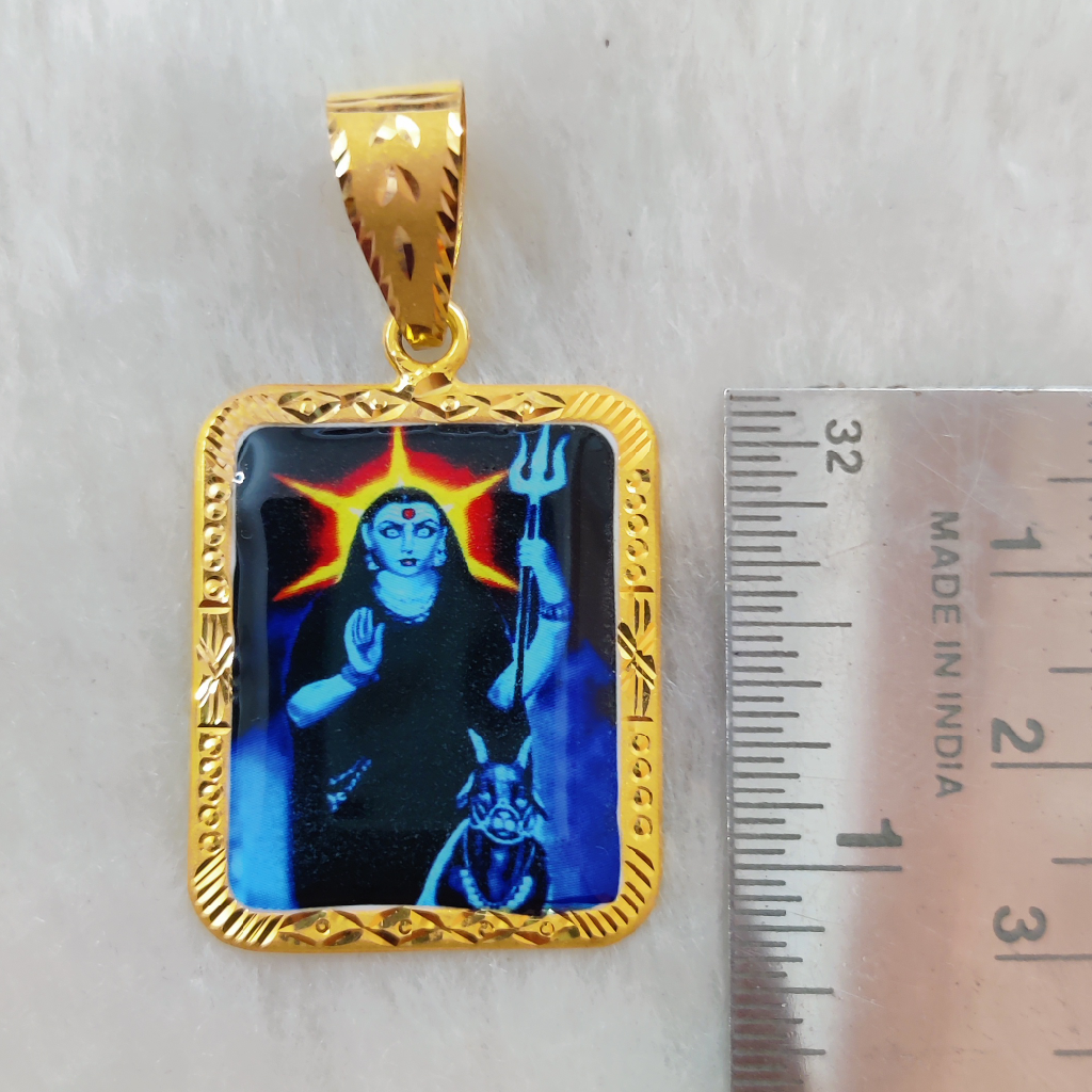 916 Gold Fancy Masani Meladi Maa Photo Pendant - Image 2