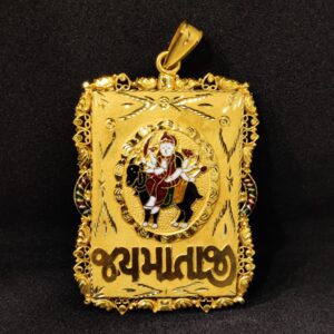916 Gold Fancy Meladi Maa Minakari Pendant