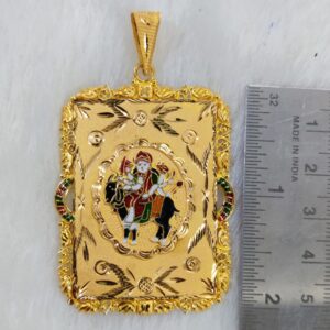 916 Gold Fancy Meladi Maa Minakari Pendant