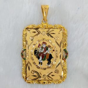 916 Gold Fancy Meladi Maa Minakari Pendant
