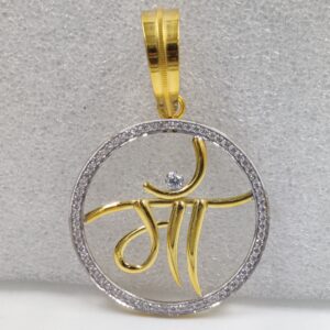 916 Gold Fancy Gent's Maa Pendant