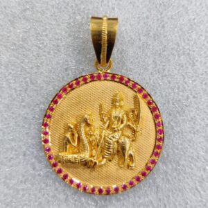 916 Gold Fancy Vahanvati/Sikotar Maa Pendant