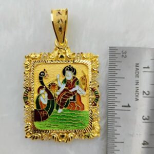 916 Gold Fancy Vahanvati / Sikotar Maa Minakari Pendant