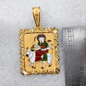 916 Gold Umiya Maa Minakari Pendant