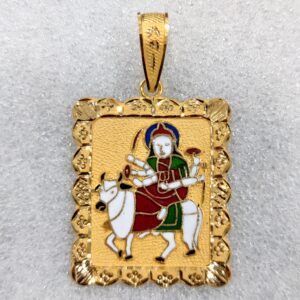 916 Gold Umiya Maa Minakari Pendant