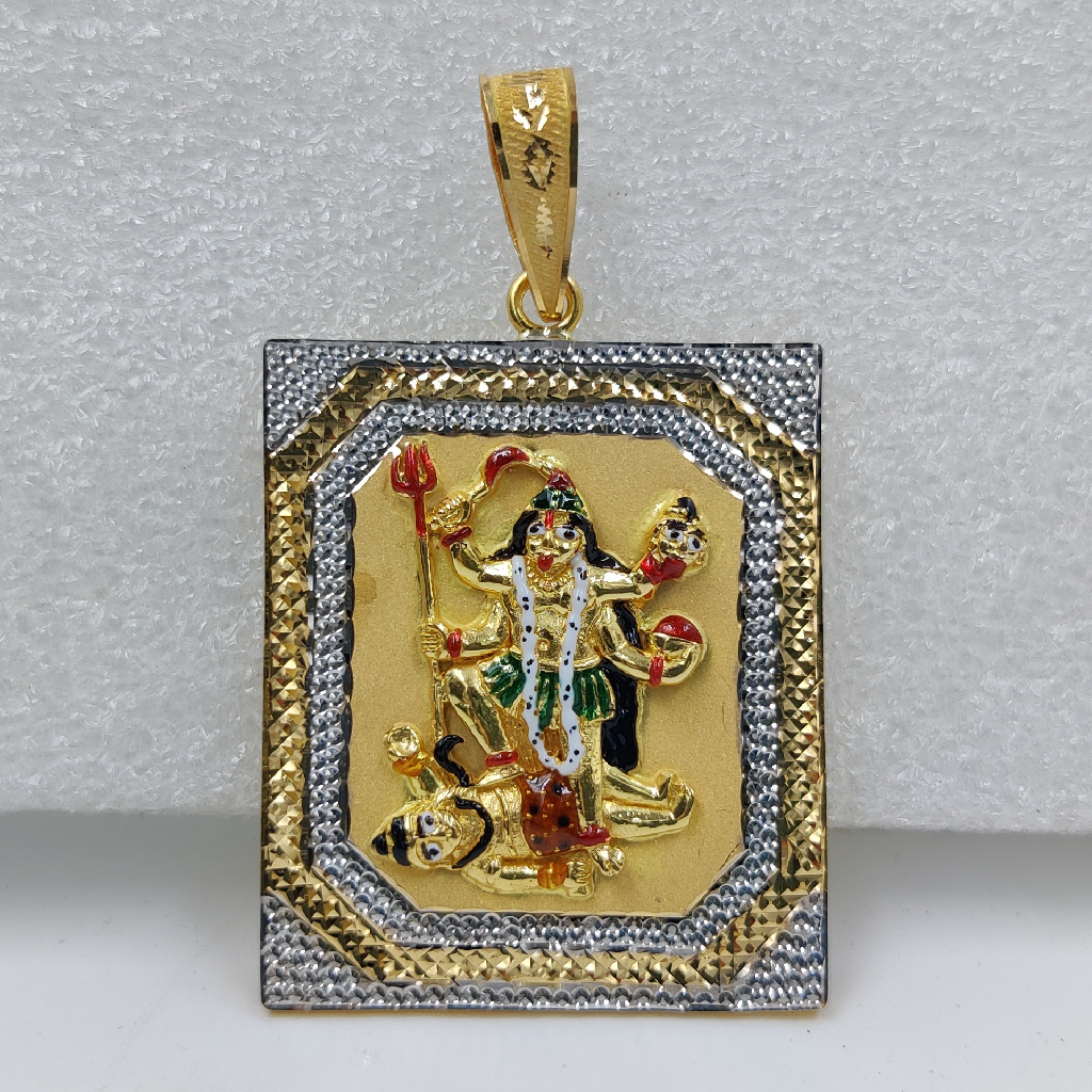 916 Gold Fancy Mahakali Maa Pendant - Image 2