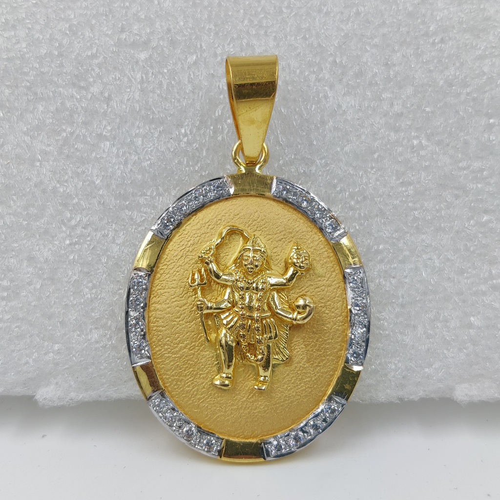 916 Gold Fancy Mahakali Maa Pendant