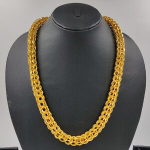 916 Gold Fancy Gent's Indo Hollow Chain