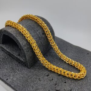 916 Gold Fancy Gent's Indo Hollow Chain