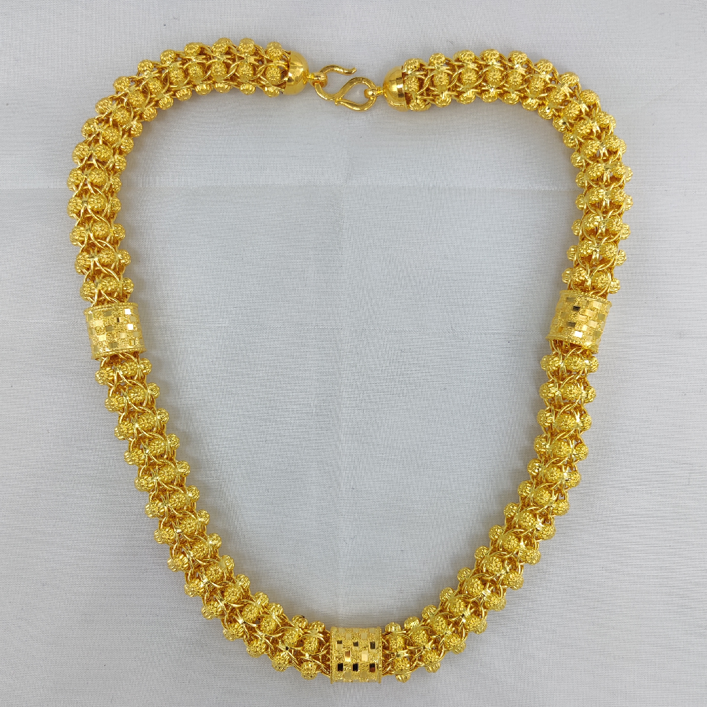 916 Gold Fancy Gent's Super Hollow Chain