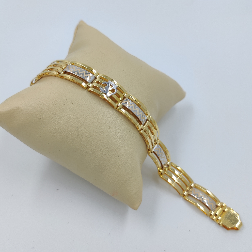 916 Gold Fancy Gent's Pasi Bracelet - Image 2