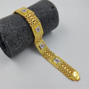 916 Gold Fancy Gent's Pasi Bracelet