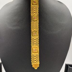 916 Gold Fancy Gent's Pasi Bracelet