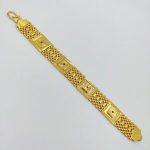 916 Gold Fancy Gent's Pasi Bracelet