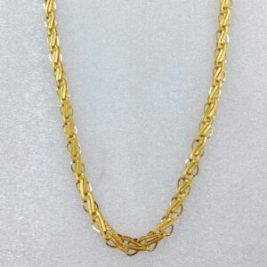 916 Gold Fancy Gent's Indo Hollow Chain