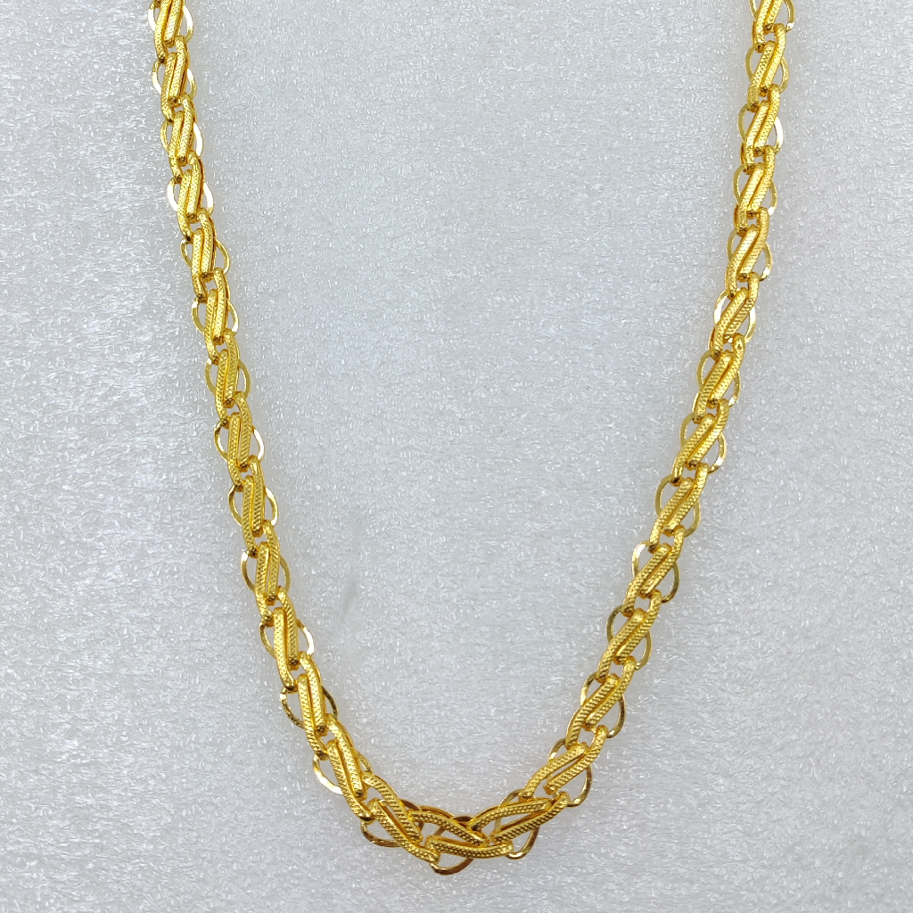 916 Gold Fancy Gent's Indo Hollow Chain - Image 2