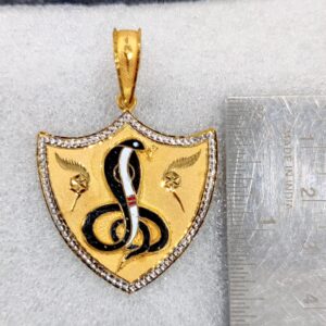 916 Gold Fancy Goga Maharaj Minakari Pendant