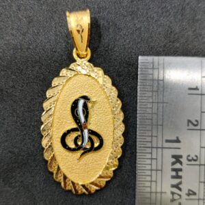 916 Gold Fancy Gent's Goga Maharaj Minakari Pendant