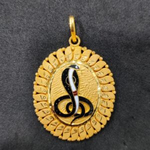 916 Gold Fancy Goga Maharaj Minakari Pendant