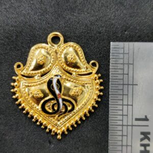 916 Gold Fancy Goga Maharaj Minakari Pendant