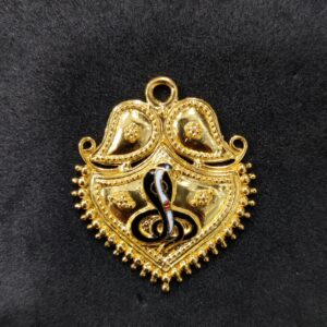 916 Gold Fancy Goga Maharaj Minakari Pendant