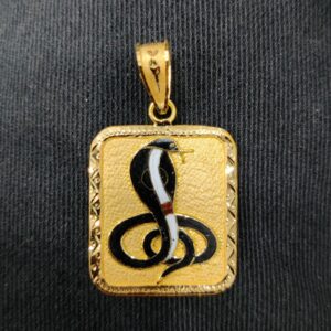 916 Gold Goga Maharaj Minakari Pendant