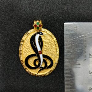 916 Gold Goga Maharaj Minakari Pendant