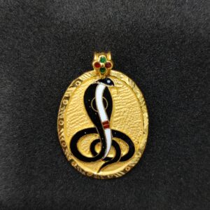 916 Gold Goga Maharaj Minakari Pendant
