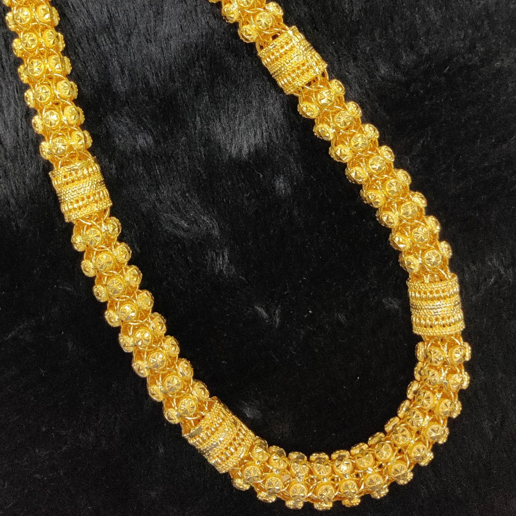 916 Gold Fancy Gent's Bahubali Chain - Image 2