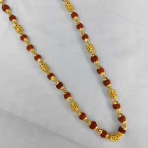 916 Gold Fancy Gent's Rudraksh Mala