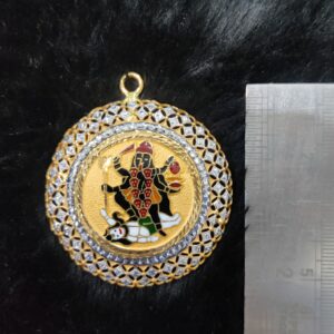 916 Gold Fancy Gent's Mahakali Minakari Pendant