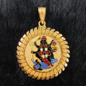 916 Gold Fancy Gent's Mahakali Maa Minakari Pendant