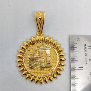 916 Gold Fancy Gent's Maa Named Pendants