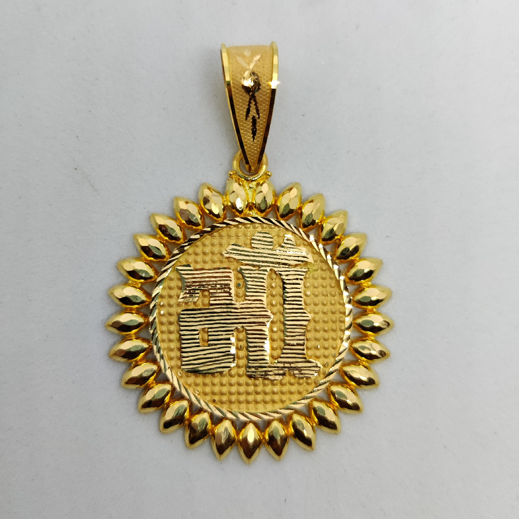 916 Gold Fancy Gent's Maa Named Pendants