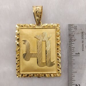 916 Gold Fancy Gent's Maa Named Pendant