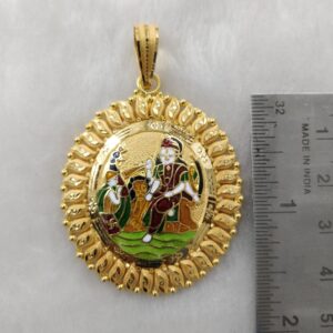 96 Gold Fancy Gent's Vahanvati Maa Minakari Pendant