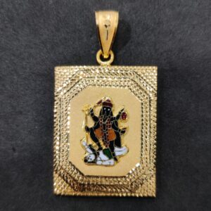 916 Gold Fancy Gent's Mahakali Maa Minakari Pendant