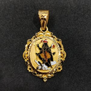 916 Gold Fancy Gent's Mahakali Maa Minakari Pendant
