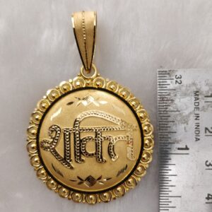 916 Gold Fancy Gent's Shakti Maa Named Pendant