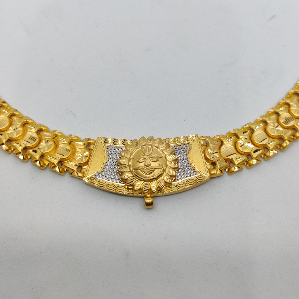 916 Gold Fancy Gent's Bahubali Chain - Image 2