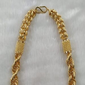 916 Gold Fancy Gent's Super Hollow Chain