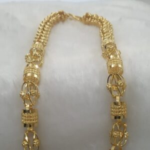 916 Gold Fancy Gent's Super Hollow Chain