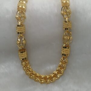 916 Gold Fancy Gent's Super Hollow Chain