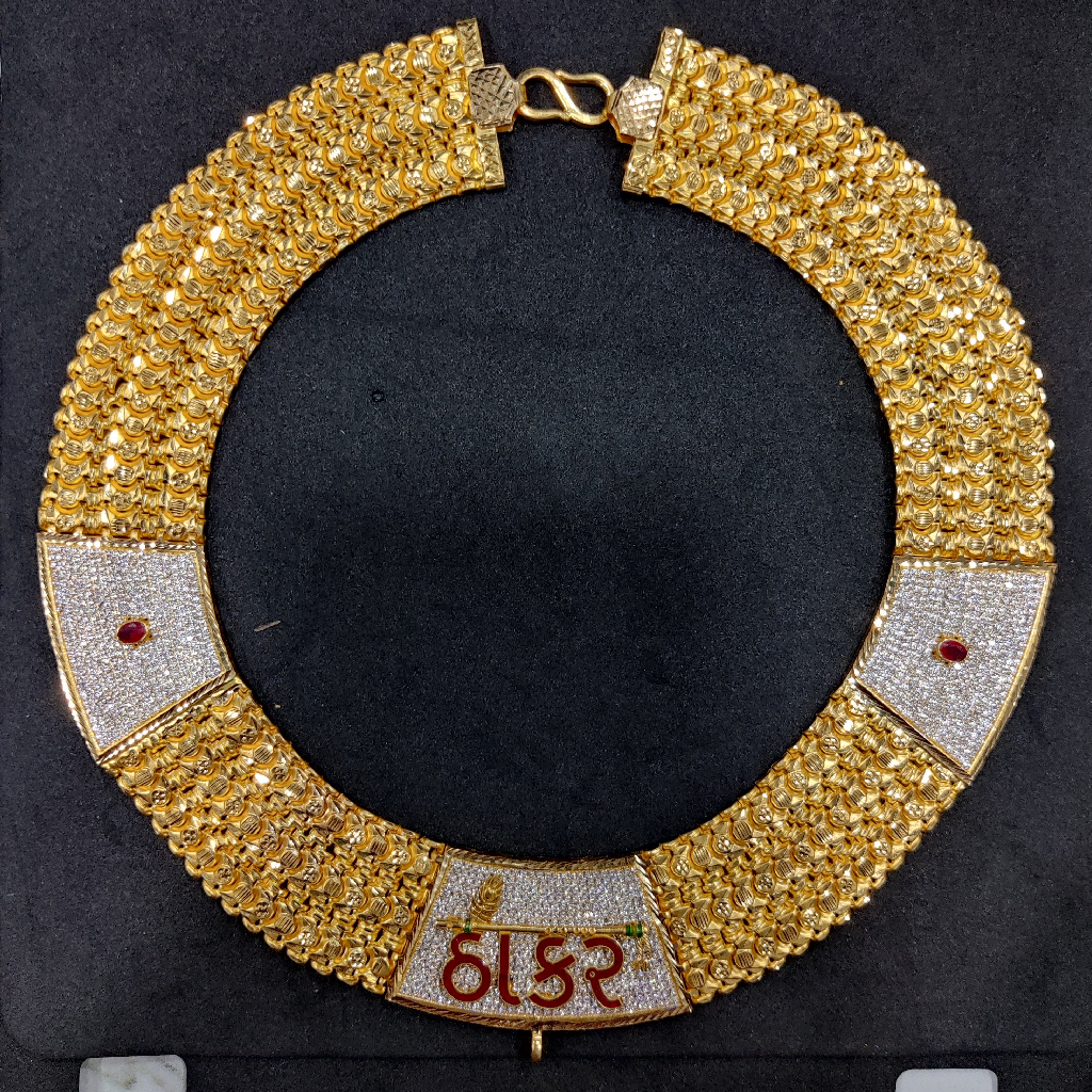 916 Gold Fancy Gent's Thakar Named SP Chain