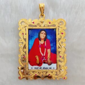 916 Gold Fancy Gent's Sonal Maa Photo Mina Pendant