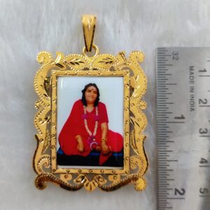 916 Gold Fancy Gent's Sonal Maa Photo Mina Pendant